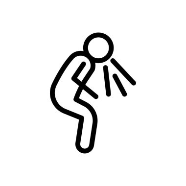 Grip vektörü ince çizgi simgesi