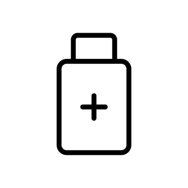 şişe vektör ince çizgi simgesi