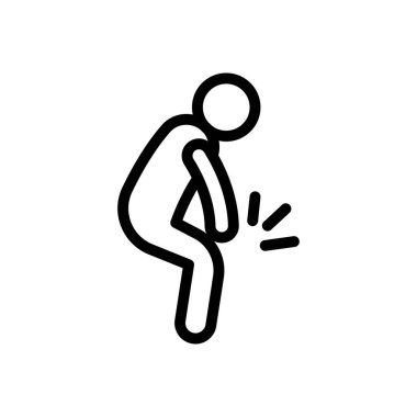 bacak vektörü ince çizgi simgesi