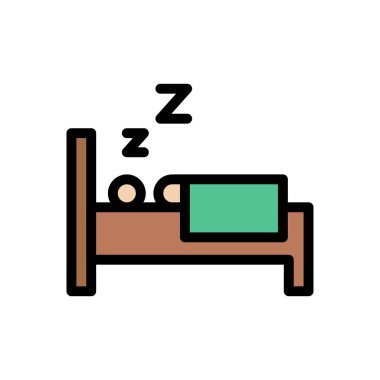 Hasta vektörü düz renk simgesi