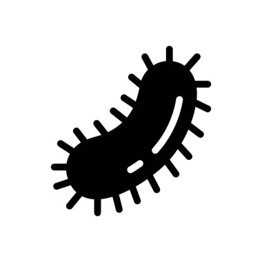 mikrop vektör kabartması düz simge