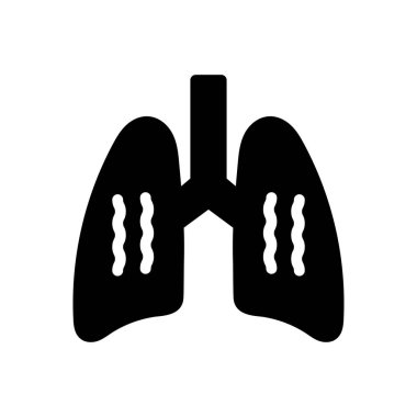 nefes vektör düz simge