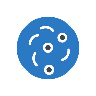 bakteri vektörü renk simgesi