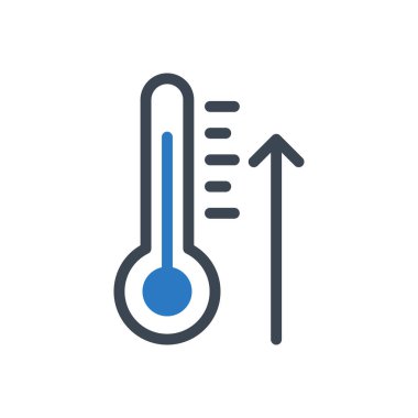 termometre vektör renk simgesi