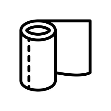 vektör ince çizgi simgesini yuvarla