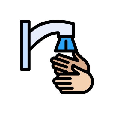 el vektörü düz renk simgesi