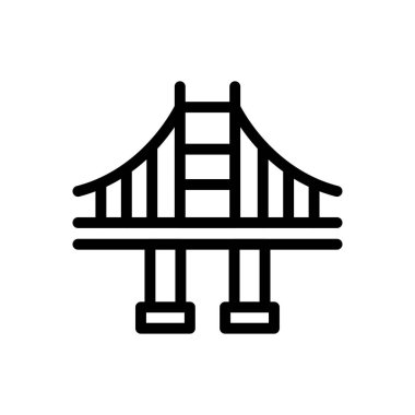 California vektör ince çizgi simgesi