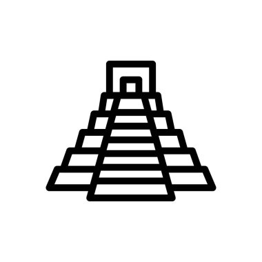 Meksika vektör ince çizgi simgesi