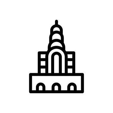 ünlü vektör ince çizgi simgesi