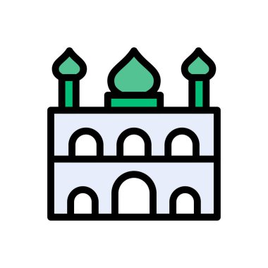 şehir simgesi düz renk simgesi