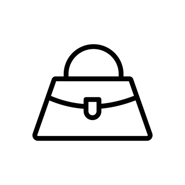 Brieftasche Vektor Dünne Linie Symbol — Stockvektor