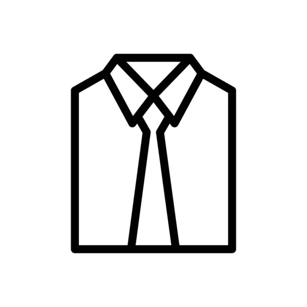Shirt Vector Thin Line Icon — Stock Vector