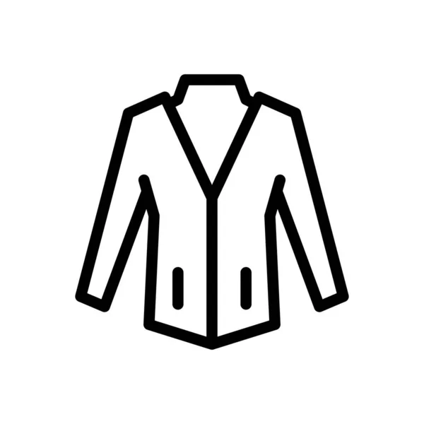 Κοστούμι Διάνυσμα Λεπτή Γραμμή Εικονίδιο — Διανυσματικό Αρχείο