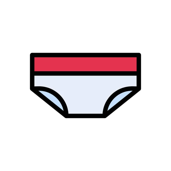 Lingerie Vector Flat Color Icon — Stock Vector