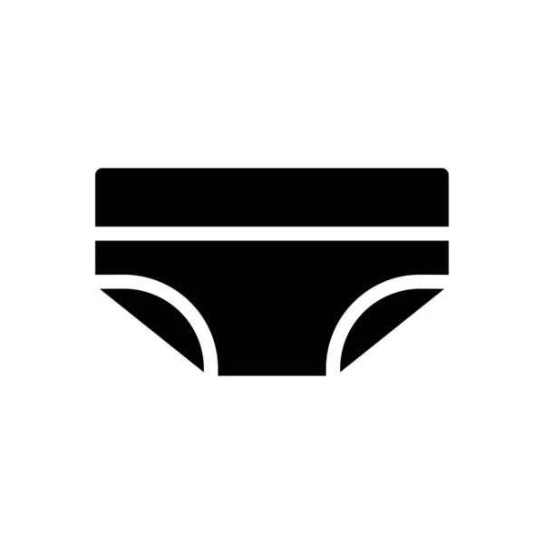 Lingerie Vector Glyph Platte Pictogram — Stockvector