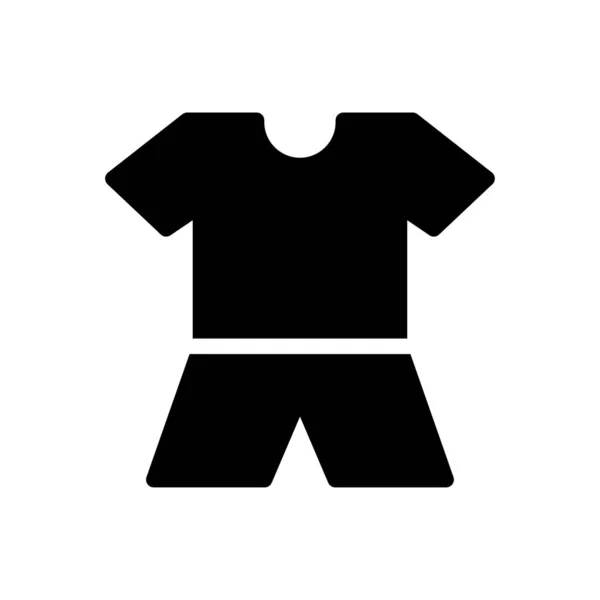 Shirt Vector Glyph Platte Pictogram — Stockvector