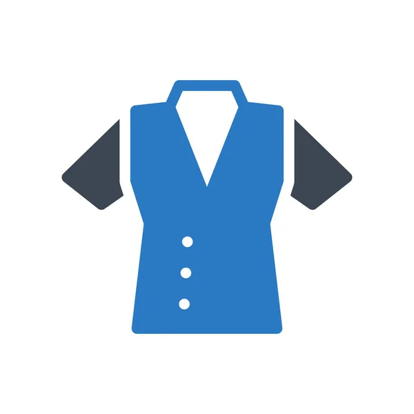 Garments Vector Glyph Color Icon — Stock Vector