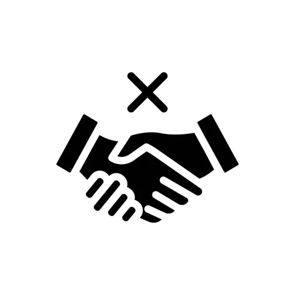 Значок Векторного Знака Рукопожатия — стоковый вектор