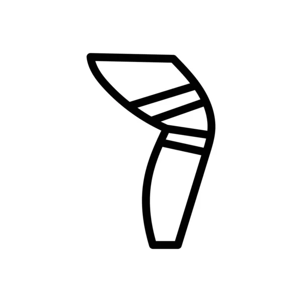 Leg Vector Thin Line Icon — Stock Vector