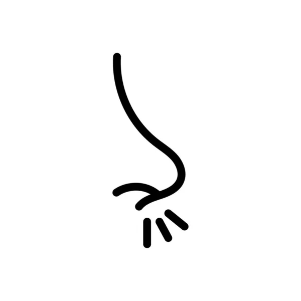 Allergie Vektor Thin Line Symbol — Stockvektor