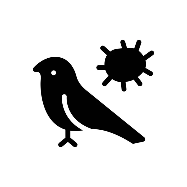 Disease Vector Glyph Flat Icon — Stock Vector