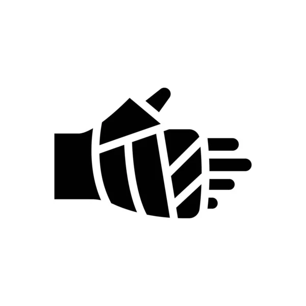 Hand Vector Hiëroglief Plat Pictogram — Stockvector