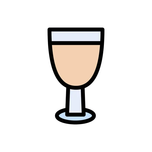 Векторный Плоский Иконка Цвета Напитка — стоковый вектор