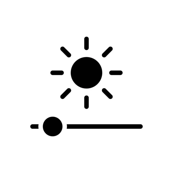 Light Vector Glyph Flat Icon — Stock Vector