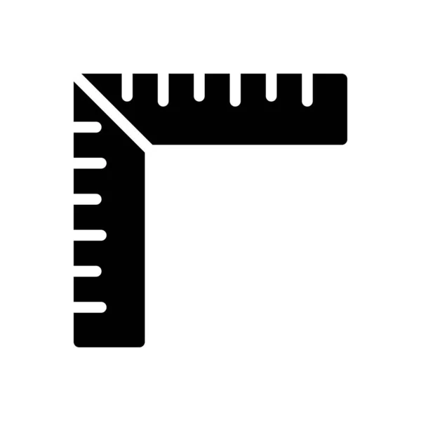 Meten Vector Hiëroglief Plat Pictogram — Stockvector