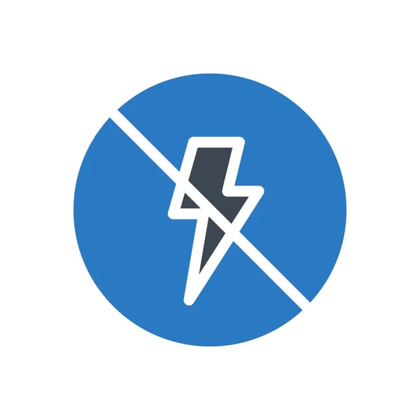 Flash Vector Glyph Kleur Pictogram — Stockvector