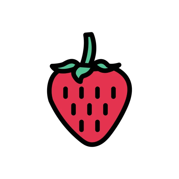 Fruit Vector Flat Color Icon — Stock Vector