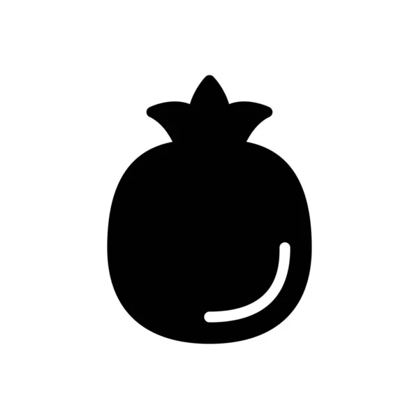 Fruit Vector Glyph Flat Icon — Stock Vector
