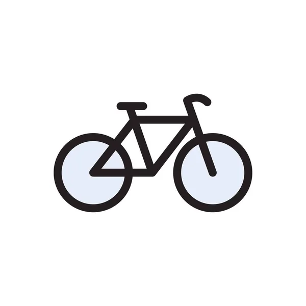 Велосипедный Вектор Плоского Цвета — стоковый вектор