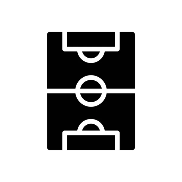 Soccer Vector Glyph Flat Icon — Stock Vector