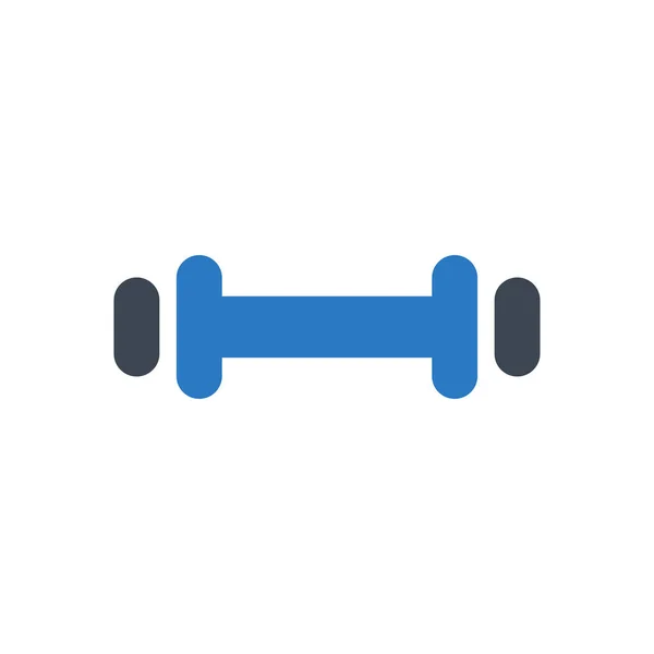 Gym Vector Glyph Color Icon — Stock Vector