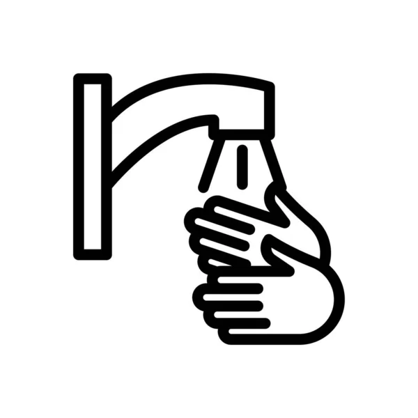 Hand Vektor Dünne Linie Symbol — Stockvektor