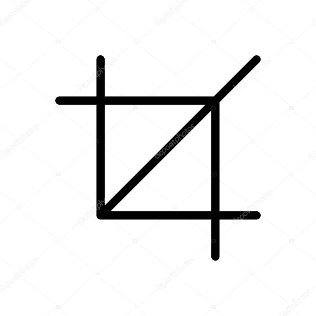 frame  vector thin line icon