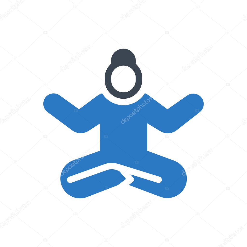 fitness  vector glyph color icon