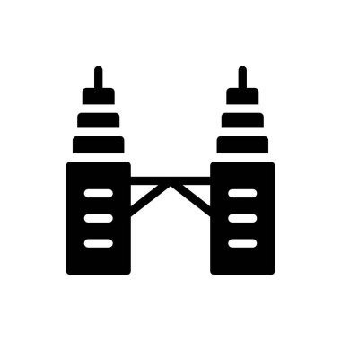 kule vektör düz simgesi