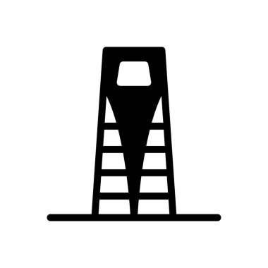 şehir simgesi vektör düz simgesi