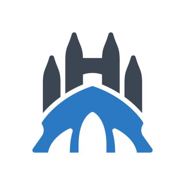 anıt vektör renk simgesi