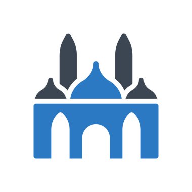 şehir simgesi vektör renk simgesi