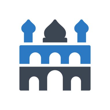 şehir simgesi vektör renk simgesi