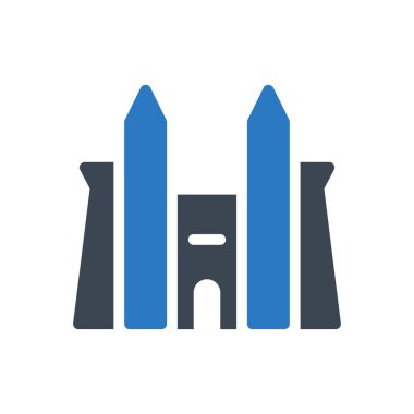 anıt vektör renk simgesi