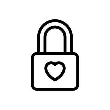 sevgi vektörü ince çizgi simgesi