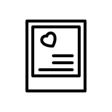 kart vektörü ince çizgi simgesi