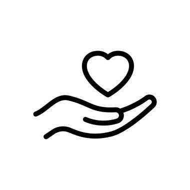 dikkat vektörü ince çizgi simgesi