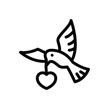 uç vektör ince çizgi simgesi