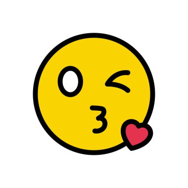 sevgi vektörü düz renk simgesi