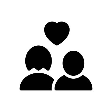 sevgi vektör düz simgesi